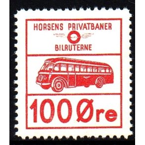 Horsens Privatbaner - Rutebilerne - Godsfrimrke - 100 re - Ustemplet