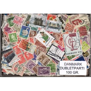 Danmark Dubletparti 100 g. - Nyt parti - Hjemkommet 2 - 12 - 2020