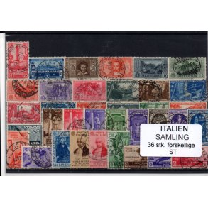 Italien Samling - 36 Stk. forskellige - Stemplet
