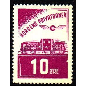 Horsens Privatbaner - Godsfrimrke - 10 re - Ustemplet