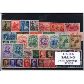 Italien Samling - 39 Stk. forskellige - Stemplet/ Ustemplet
