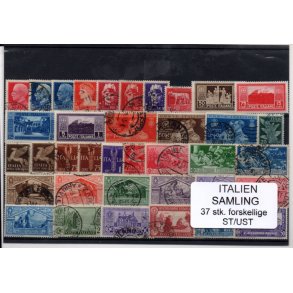 Italien Samling - 37 Stk. forskellige - Stemplet/ Ustemplet