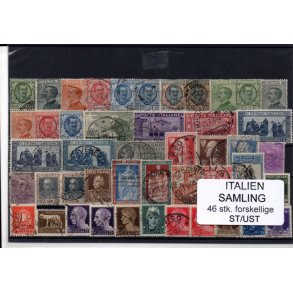 Italien Samling - 46 Stk. forskellige - Stemplet/ Ustemplet
