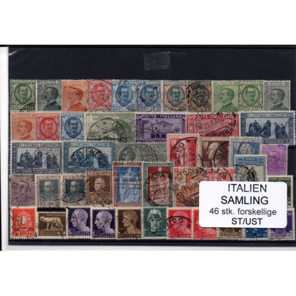 Italien Samling - 46 Stk. forskellige - Stemplet/ Ustemplet