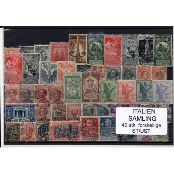 Italien Samling - 49 Stk. forskellige - Stemplet/ Ustemplet