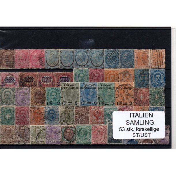 Italien Samling - 53 Stk. forskellige - Stemplet/ Ustemplet