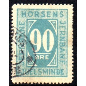 Horsens - Juelsminde Jernbane - Godsfrimrke - 90 re - Stemplet