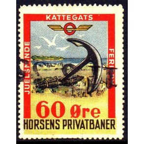 Horsens Privatbaner - Godsfrimrke - 60 re - Stemplet