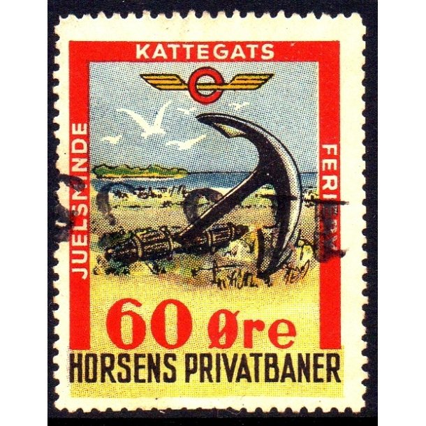 Horsens Privatbaner - Godsfrimrke - 60 re - Stemplet