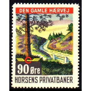 Horsens Privatbaner - Godsfrimrke  - 90 re - Stemplet