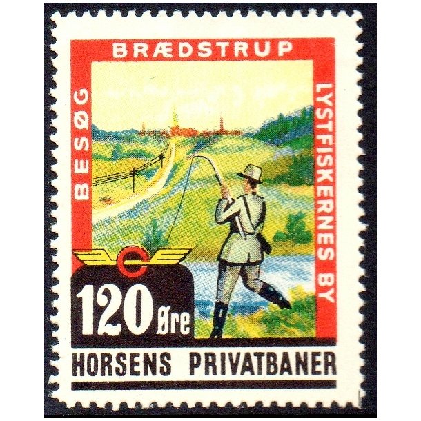 Horsens Privatbaner - Godsfrimrke  - 120 re - Ustemplet