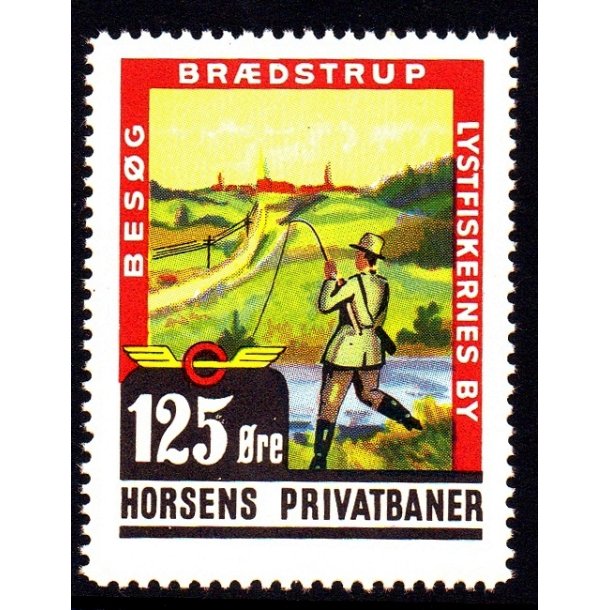 Horsens Privatbaner - Godsfrimrke  - 125 re - Ustemplet