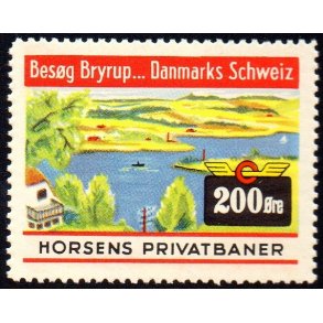 Horsens Privatbaner - Godsfrimrke  - 200 re - Ustemplet