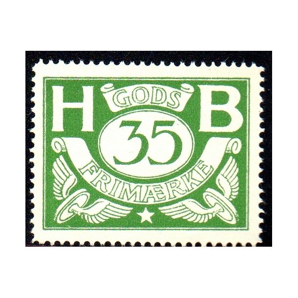 H - B - Godsfrimrke  - 35 re - Ustemplet