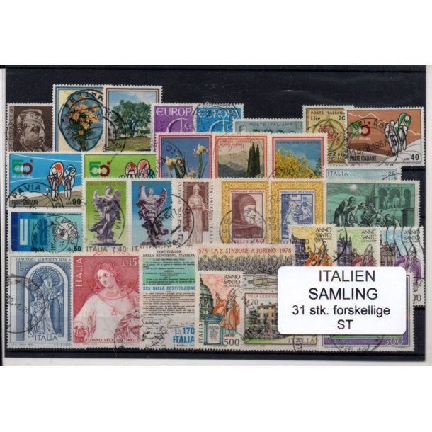 Italien Samling - 31 Stk. forskellige - Stemplet