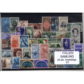 Italien Samling - 39 Stk. forskellige - Stemplet