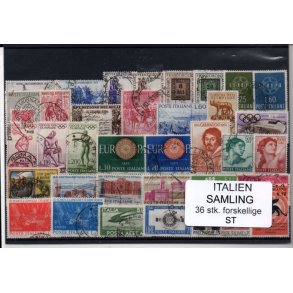 Italien Samling - 36 Stk. forskellige - Stemplet