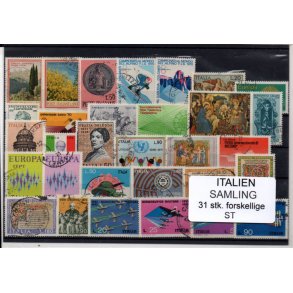 Italien Samling - 31 Stk. forskellige - Stemplet
