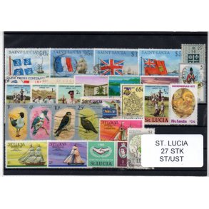 St. Lucia Samling - 27 Stk. Stemplet/Ustemplet