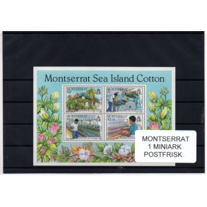 Montserrat Samling - 1 Miniark  Postfrisk