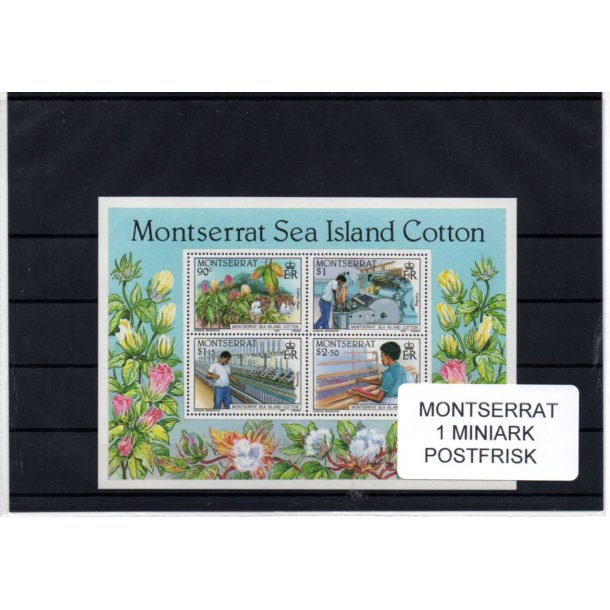 Montserrat Samling - 1 Miniark  Postfrisk