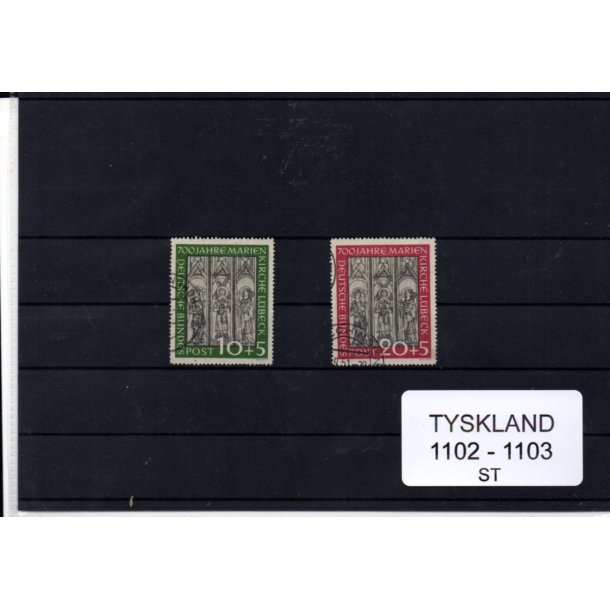 Tyskland - AFA 1102 - 1103 - Stemplet
