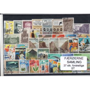 F�r�erne Samling - 37 forskellige Stemplet