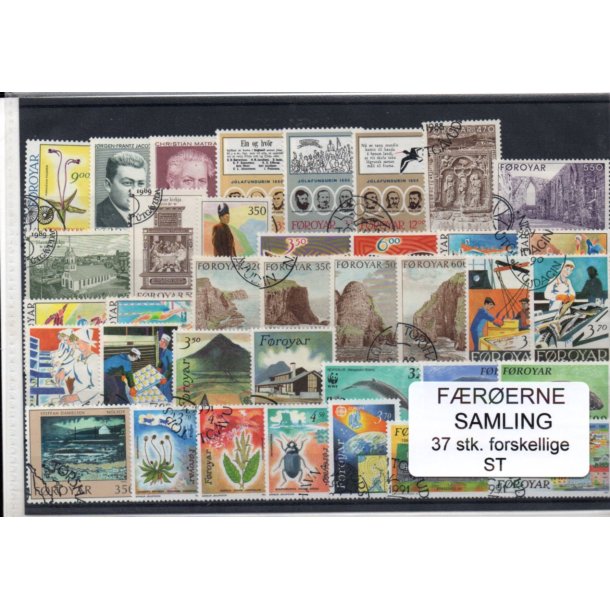 F�r�erne Samling - 37 forskellige Stemplet