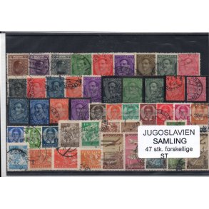 Jugoslavien Samling - 47 stk. forskellige Stemplet