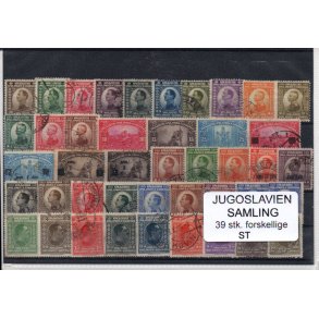 Jugoslavien Samling - 39 stk. forskellige Stemplet