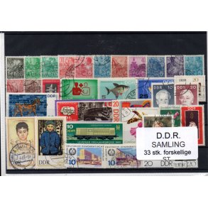 D.D.R Samling - 33 Forskellige Stemplet