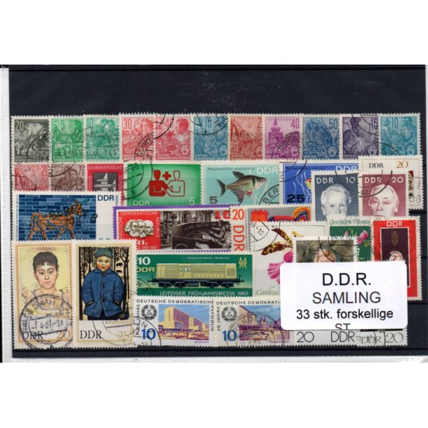 D.D.R Samling - 33 Forskellige Stemplet