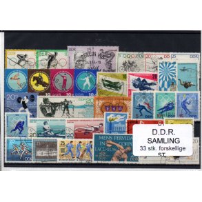 D.D.R Samling - 33 Forskellige Stemplet
