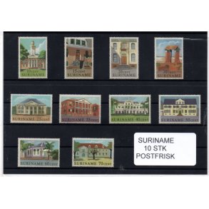 Suriname Samling - 10 stk - Postfrisk