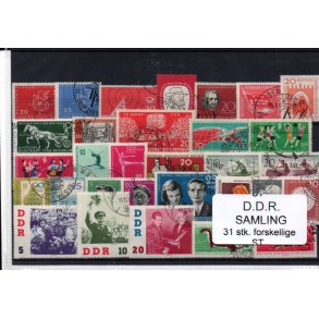 D.D.R Samling - 31 Forskellige Stemplet