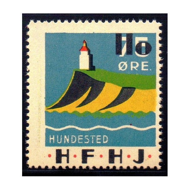 H.F.H.J.  - Godsfrimrke - 75 re overstemplet til 110 re - Ustemplet