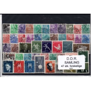 D.D.R Samling - 47 Forskellige Stemplet