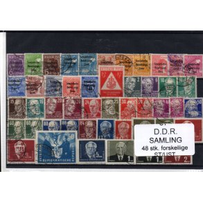D.D.R Samling - 48 Forskellige Stemplet/Ustemplet