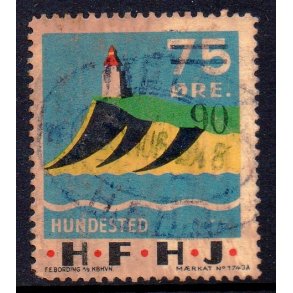 H.F.H.J.  - Godsfrimrke - 75 re - Stemplet