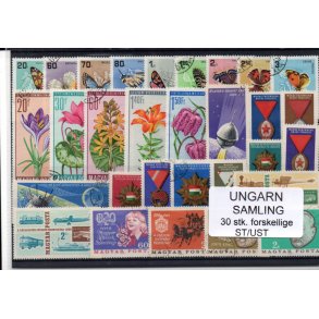 Ungarn Samling - 30 Stk.forskellige - Stemplet / Ustemplet