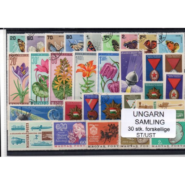 Ungarn Samling - 30 Stk.forskellige - Stemplet / Ustemplet