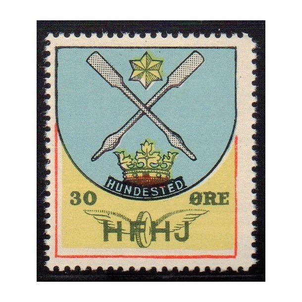 H.F.H.J.  - Godsfrimrke - 30 re - Ustemplet