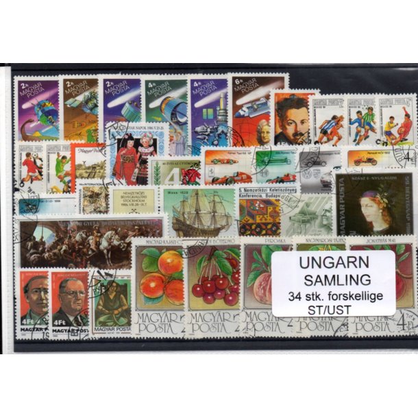 Ungarn Samling - 34 Stk.forskellige - Stemplet / Ustemplet