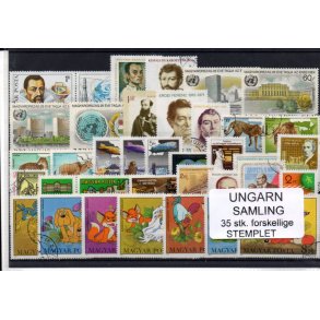 Ungarn Samling - 35 Stk.forskellige - Stemplet 