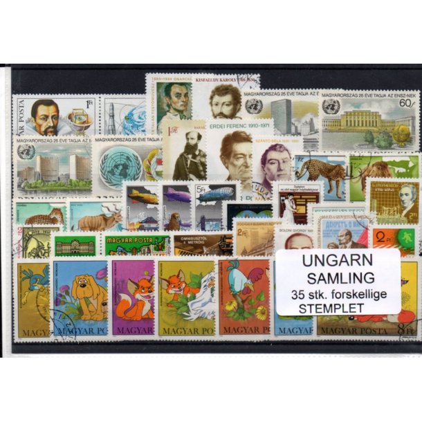 Ungarn Samling - 35 Stk.forskellige - Stemplet 