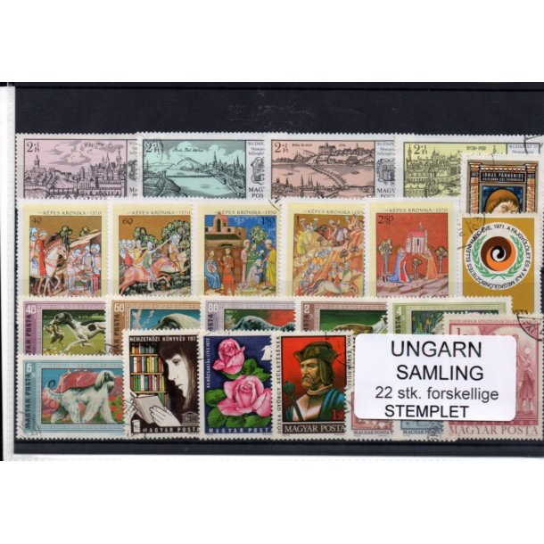 Ungarn Samling - 22 Stk.forskellige - Stemplet