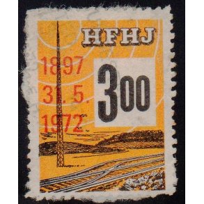 H.F.H.J.  - Godsfrimrke - 300 re - Stemplet