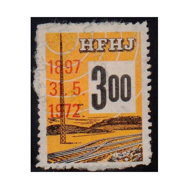 H.F.H.J.  - Godsfrimrke - 300 re - Stemplet