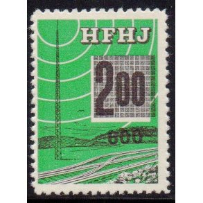 H.F.H.J.  - Godsfrimrke - 200 re overstemplet til 600 re - Ustemplet