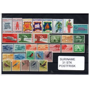 Suriname Samling - 31 stk - Postfrisk